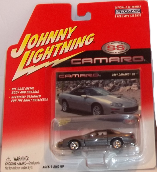 Johnny Lightning 35th Anniversary 2001 pewter-grey SS Camaro