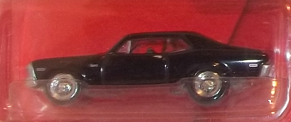 Johnny Lightning Chevy Thunder 1970 black Chevy Nova SS CLOSEUP