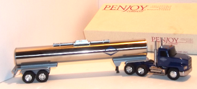 PenJoy with blue Linden Tanker truck right side closeup