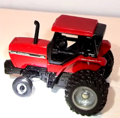 5120 Red Case International Tractor with double rear wheels (left side view)