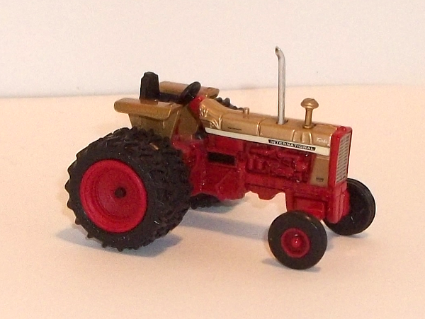 1456 Gold Demonstrator Turbo-IH-tractor-with-dual-rear-tires (No Cab)