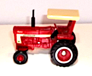 Vintage 966 Hydro International small red tractor - left side view
