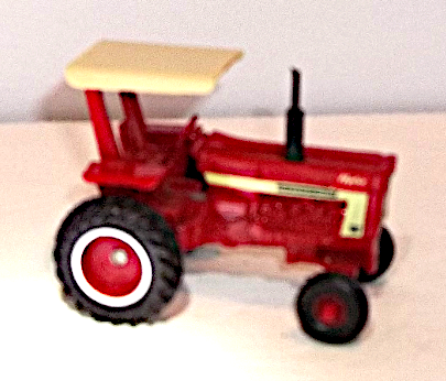 Vintage 966 Hydro International small red tractor with canopy - right side view