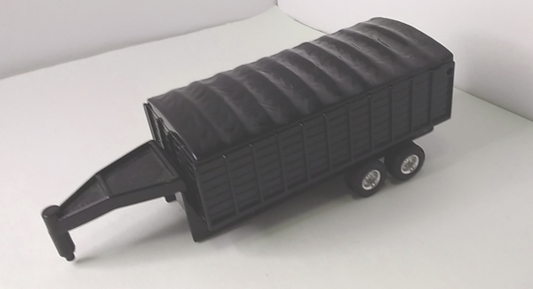 long black covered farm/grain wagon with gooseneck hitch