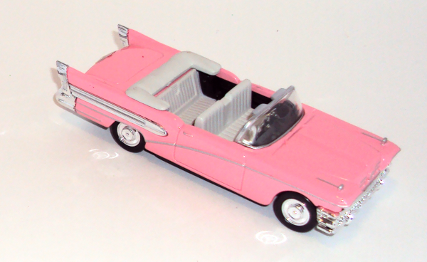 1958 pink Buick Century convertible - City Cruiser - (from above)