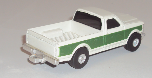 1990 Ford Pickup F250 beige/green (right rear view)