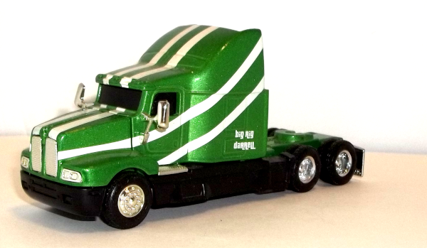 Big Rig Darrell, 1:64 scale, Kenworth T600B Replica in green with white stripes