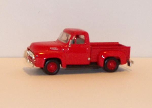 red Ford F100 1953 Pickup by Road Signature - driver's side