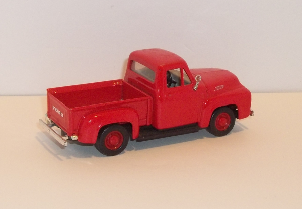 red Ford F100 pickup 1953 by Road Signature - passenger side